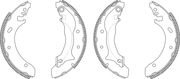 Pagid Q0845 - Brake Shoe Set autospares.lv