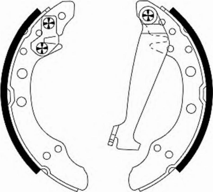 Pagid Q0765 - Brake Shoe Set autospares.lv