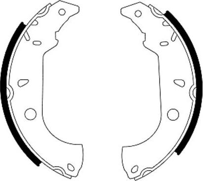 Pagid Q0730 - Brake Shoe Set autospares.lv