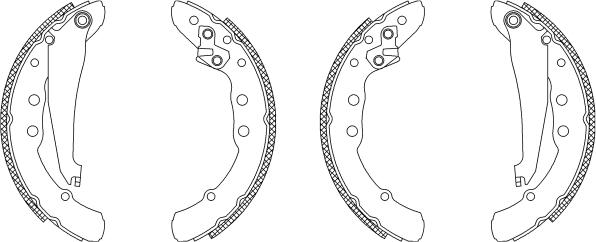 Pagid Q1205 - Brake Shoe Set autospares.lv