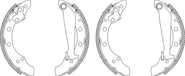 Pagid Q1207 - Brake Shoe Set autospares.lv