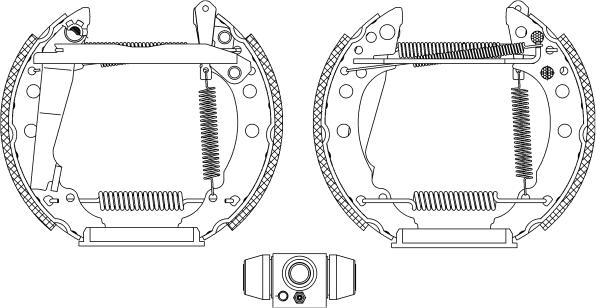 Pagid R0495 - Brake Shoe Set autospares.lv