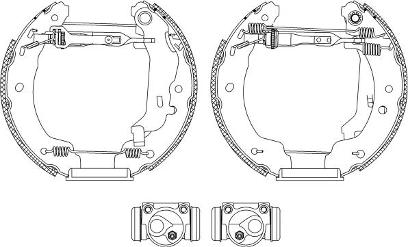 Pagid R0490 - Brake Shoe Set autospares.lv