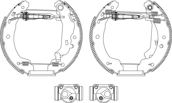 Pagid R0485 - Brake Shoe Set autospares.lv