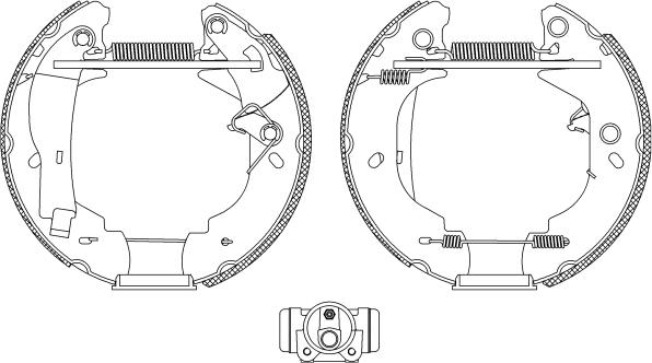 Pagid R0565 - Brake Shoe Set autospares.lv