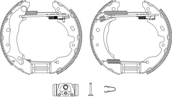 Pagid R0560 - Brake Shoe Set autospares.lv