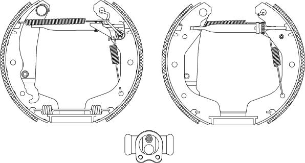 Pagid R0505 - Brake Shoe Set autospares.lv