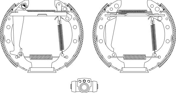 Pagid R0585 - Brake Shoe Set autospares.lv