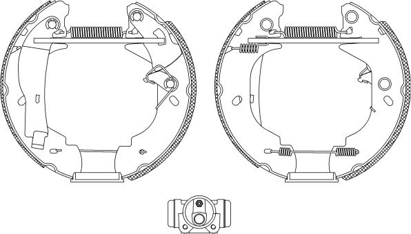 Pagid R0570 - Brake Shoe Set autospares.lv