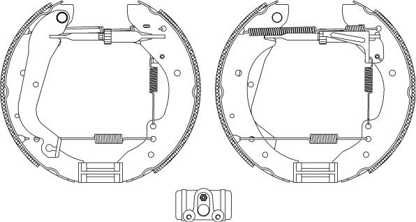 Pagid R0660 - Brake Shoe Set autospares.lv