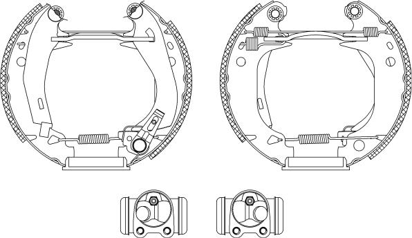 Pagid R0165 - Brake Shoe Set autospares.lv