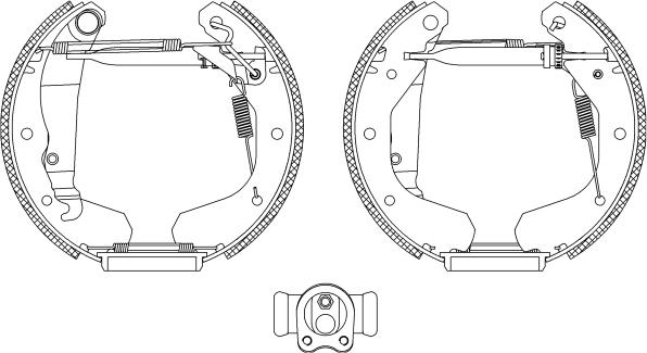 Pagid R0135 - Brake Shoe Set autospares.lv