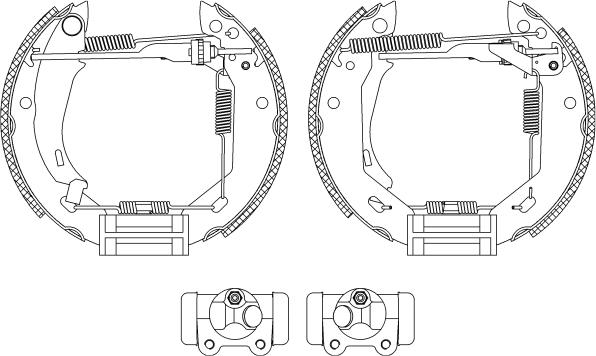 Pagid R0170 - Brake Shoe Set autospares.lv