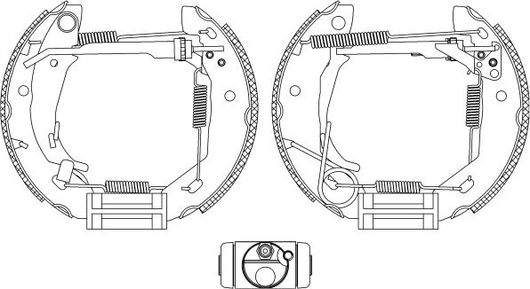 Pagid R0890 - Brake Shoe Set autospares.lv