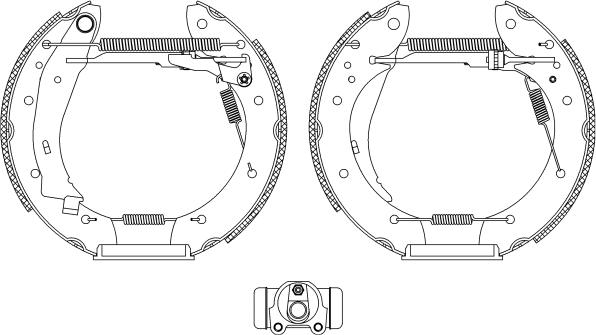 Pagid R0875 - Brake Shoe Set autospares.lv