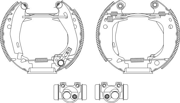 Pagid R0350 - Brake Shoe Set autospares.lv