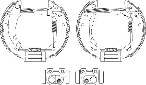 Pagid R0365 - Brake Shoe Set autospares.lv