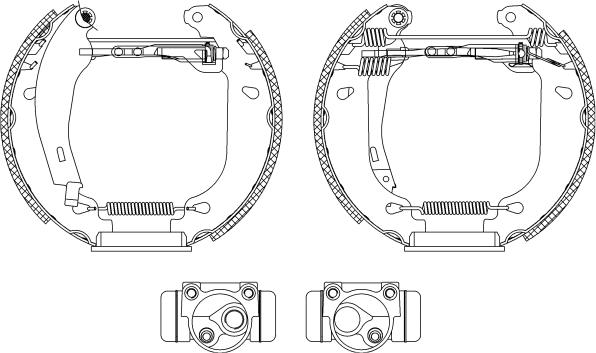 Pagid R0360 - Brake Shoe Set autospares.lv