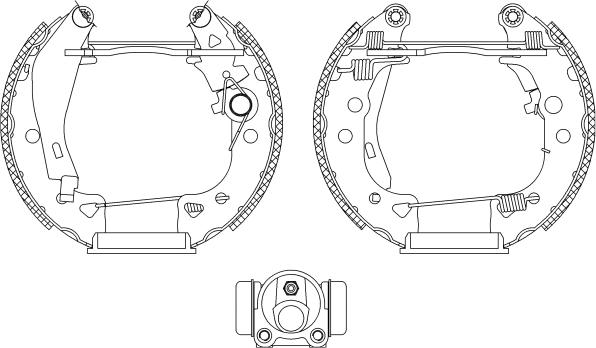 Pagid R0320 - Brake Shoe Set autospares.lv