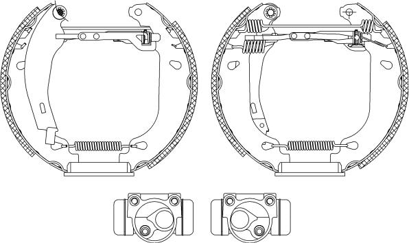 Pagid R0375 - Brake Shoe Set autospares.lv