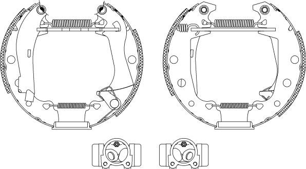 Pagid R0215 - Brake Shoe Set autospares.lv