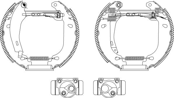 Pagid R0225 - Brake Shoe Set autospares.lv