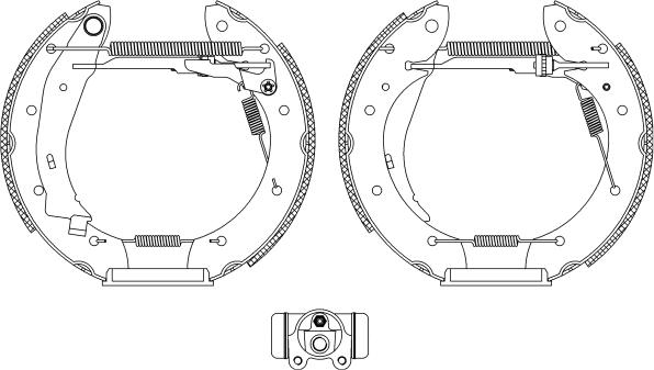 Pagid R0720 - Brake Shoe Set autospares.lv