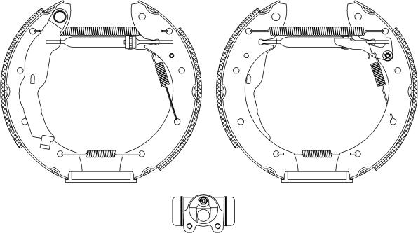 Pagid R1005 - Brake Shoe Set autospares.lv