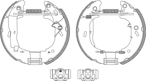 Pagid R1035 - Brake Shoe Set autospares.lv