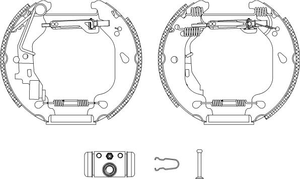 Pagid R1110 - Brake Shoe Set autospares.lv