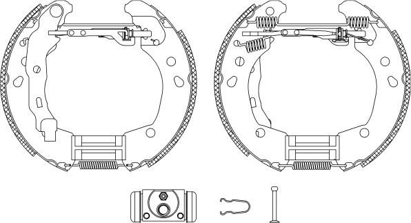 Pagid R1175 - Brake Shoe Set autospares.lv