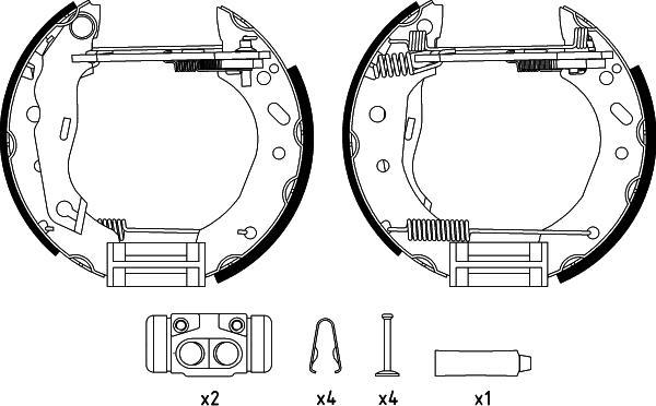 Pagid R1391 - Brake Shoe Set autospares.lv