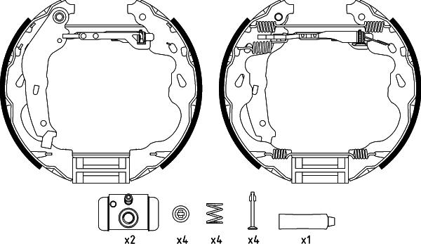 Pagid R1397 - Brake Shoe Set autospares.lv