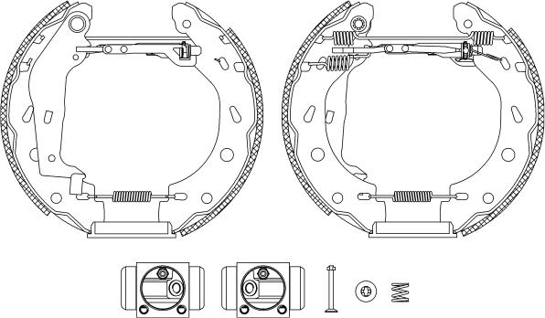 Pagid R1345 - Brake Shoe Set autospares.lv