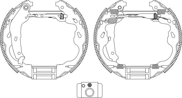 Pagid R1341 - Brake Shoe Set autospares.lv