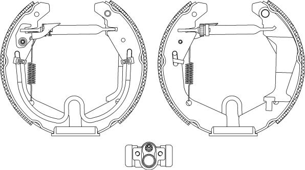 Pagid R1343 - Brake Shoe Set autospares.lv