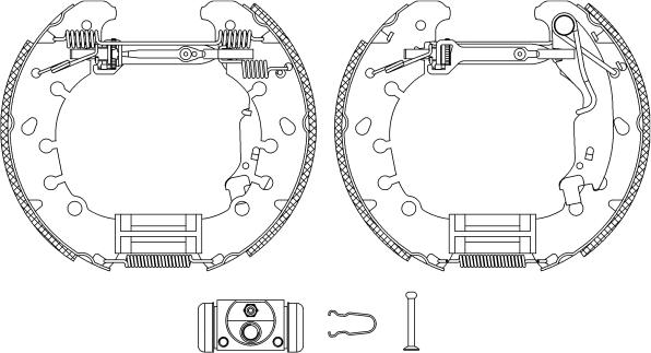 Pagid R1309 - Brake Shoe Set autospares.lv