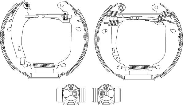 Pagid R1307 - Brake Shoe Set autospares.lv