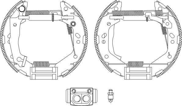 Pagid R1334 - Brake Shoe Set autospares.lv