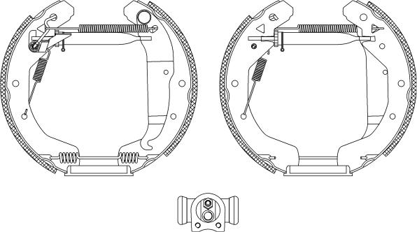 Pagid R1338 - Brake Shoe Set autospares.lv