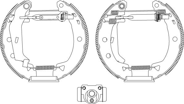 Pagid R1324 - Brake Shoe Set autospares.lv