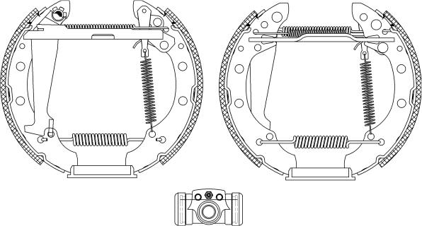 Pagid R1292 - Brake Shoe Set autospares.lv