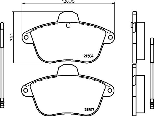 Pagid T9019 - Brake Pad Set, disc brake autospares.lv