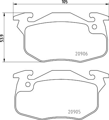 Pagid T9028 - Brake Pad Set, disc brake autospares.lv