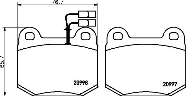 Pagid T4170 - Brake Pad Set, disc brake autospares.lv