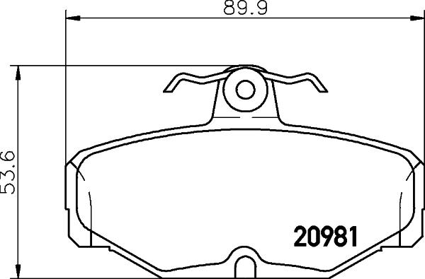 Pagid T5006 - Brake Pad Set, disc brake autospares.lv