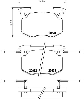 Pagid T6006 - Brake Pad Set, disc brake autospares.lv