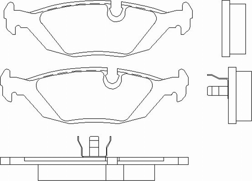 Pagid T0412 - Brake Pad Set, disc brake autospares.lv