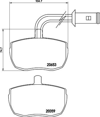 Pagid T0048 - Brake Pad Set, disc brake autospares.lv