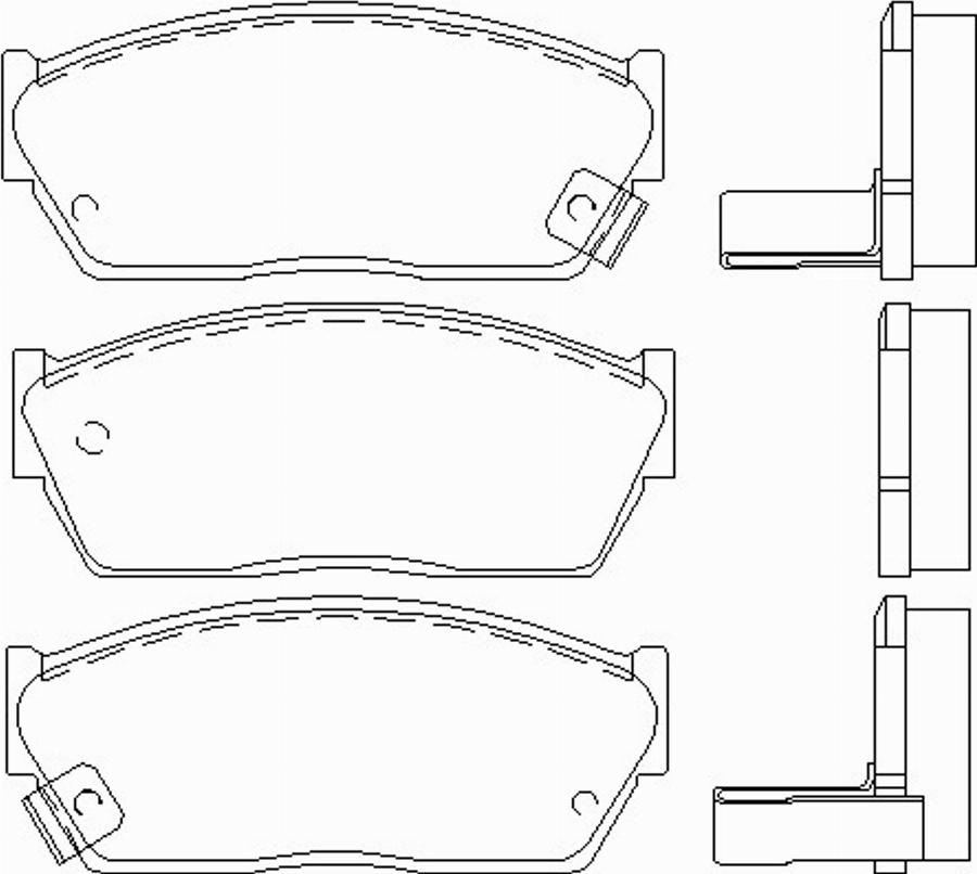 Pagid T0001 - Brake Pad Set, disc brake autospares.lv